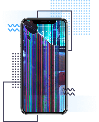 pęknięty telefon do naprawy